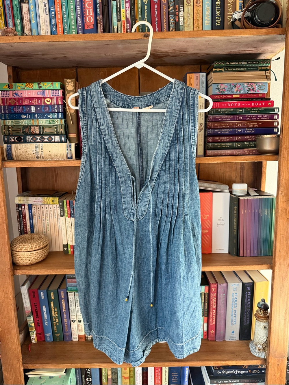 Free People Denim Romper